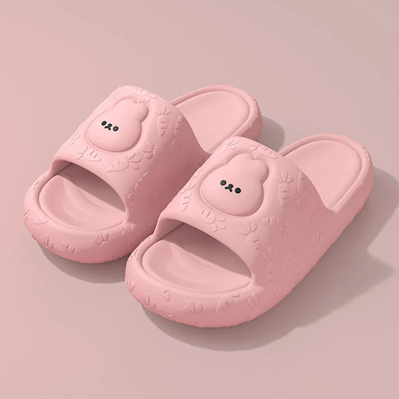 Cool slippers for women, new summer indoor home, bathroom, bath, quiet, external wear, non slip couple slippers for men