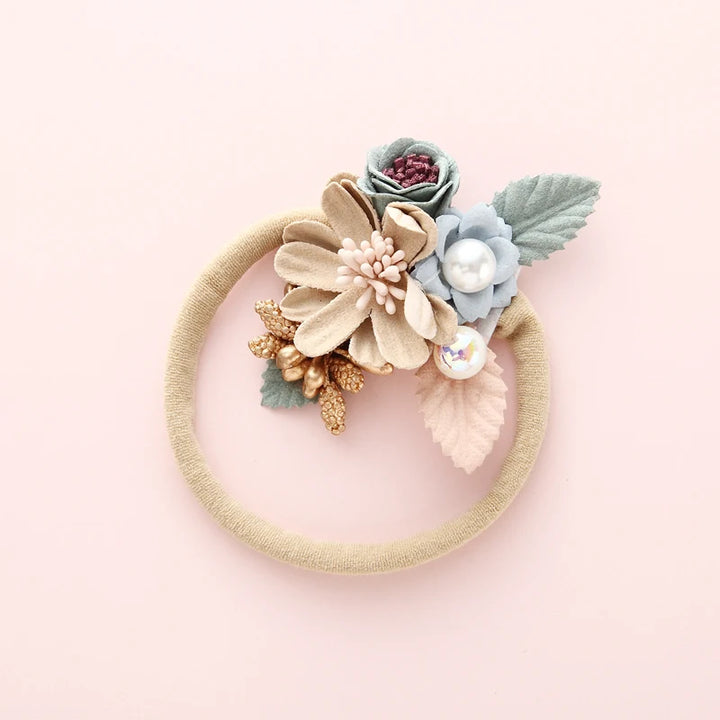 Baby Girl Headband – Elastic Floral Headwear