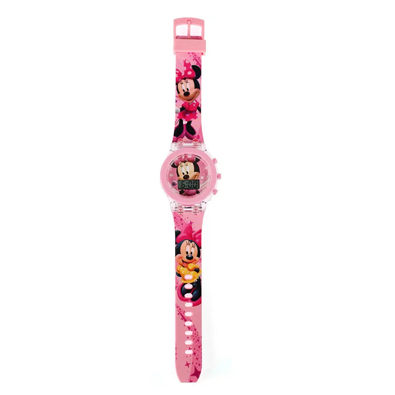 Flash Light Spiderman Kids Watch - Cartoon Character Timepiece