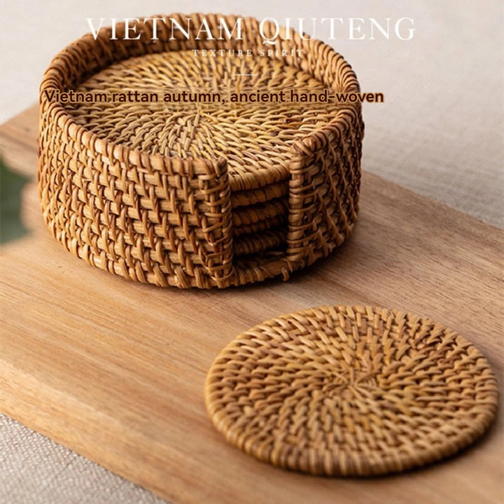 Handmade Rattan Table Mat Set