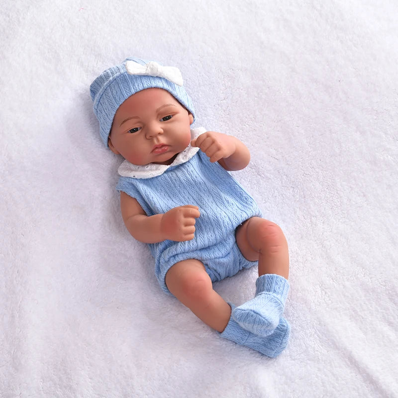 17-inch Lifelike Reborn Doll – Full Body Silicone Girl