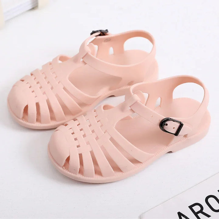 Summer Children Sandals Baby Girls Toddler Soft Non-slip Princess Shoes Kids Candy Jelly Beach Shoes Boys Casual Roman Slippers