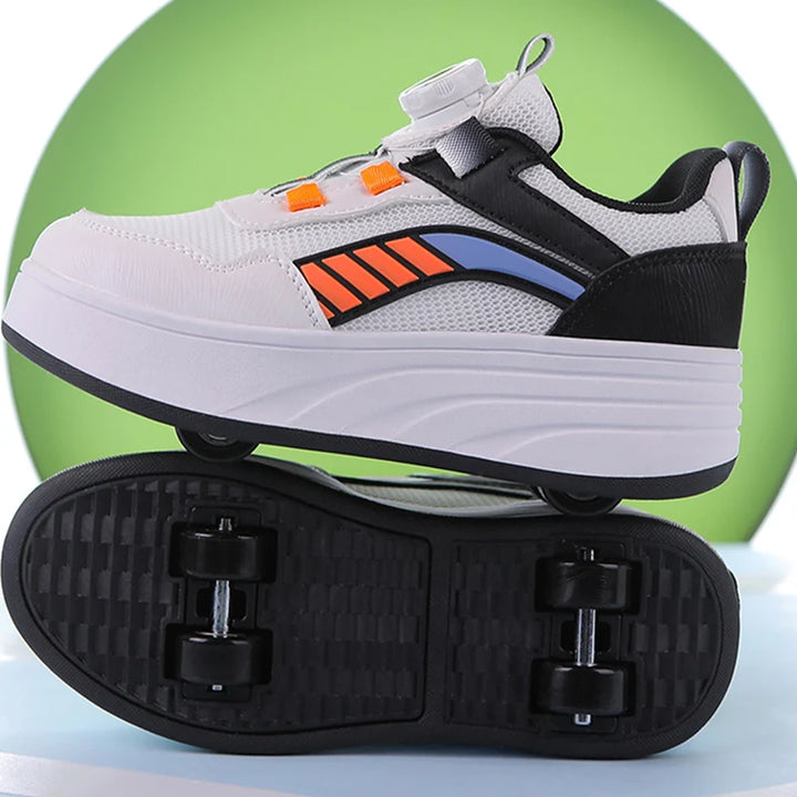 Sneakers for Boy Girl Casual Luminous LED Light Sports Shoes Childrens Roller Skating Leisure Shoes Luxury Design Kids Sneakers