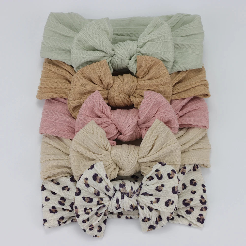 Baby Bows Headbands – Elastic Knit