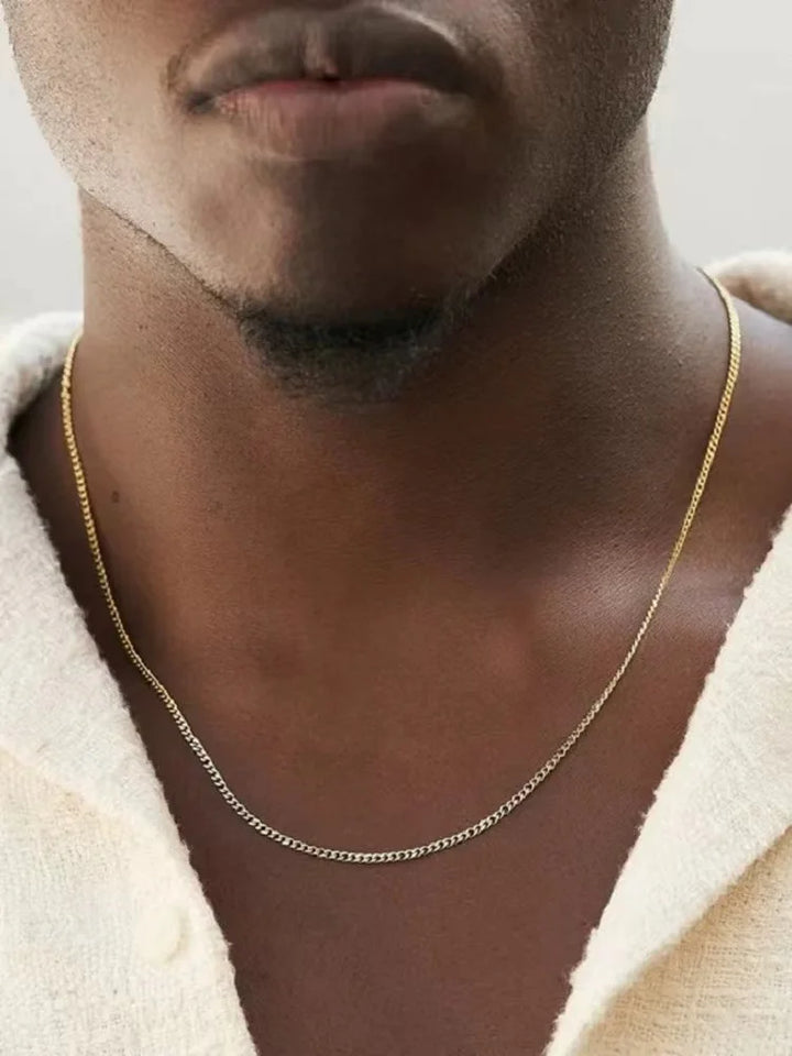 Men's Cuban Chain Necklace – Stainless Steel