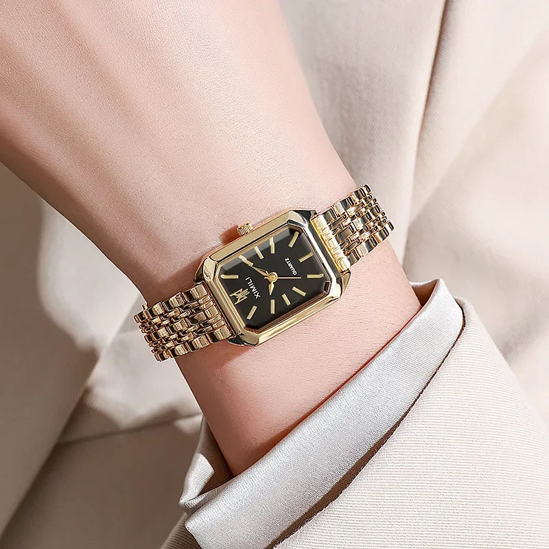 Women's Stainless Steel Watch – Luxury Quartz