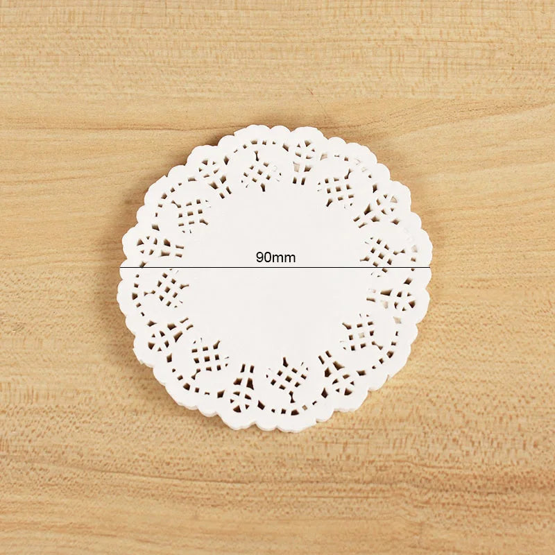 100pcs White Lace Coaster Doilies - Wedding & DIY Decor