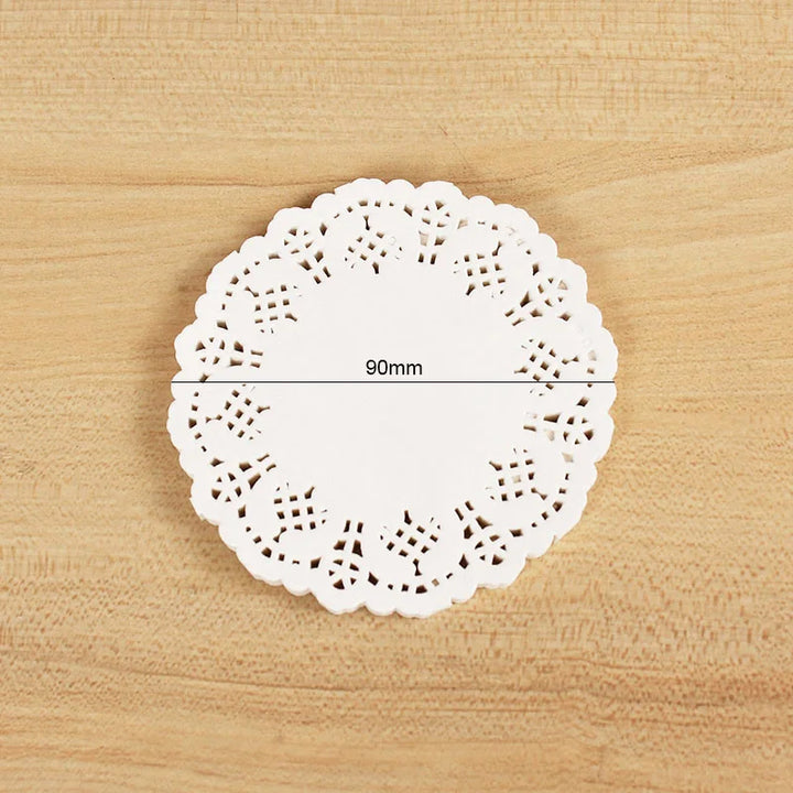 100pcs White Lace Coaster Doilies - Wedding & DIY Decor