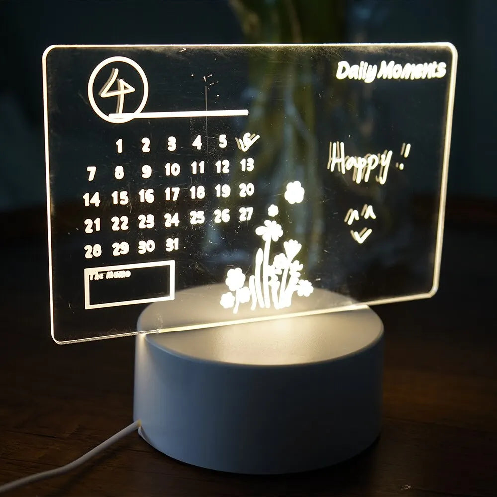 LED Note Board Night Lamp