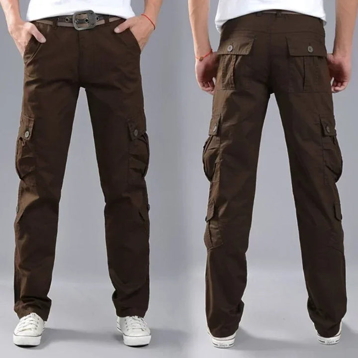 Male Trousers Straight Casual Men's Cargo Pants Stacked Loose Korean Style New In Regular Fit Luxury Oversize Fashion Y2k