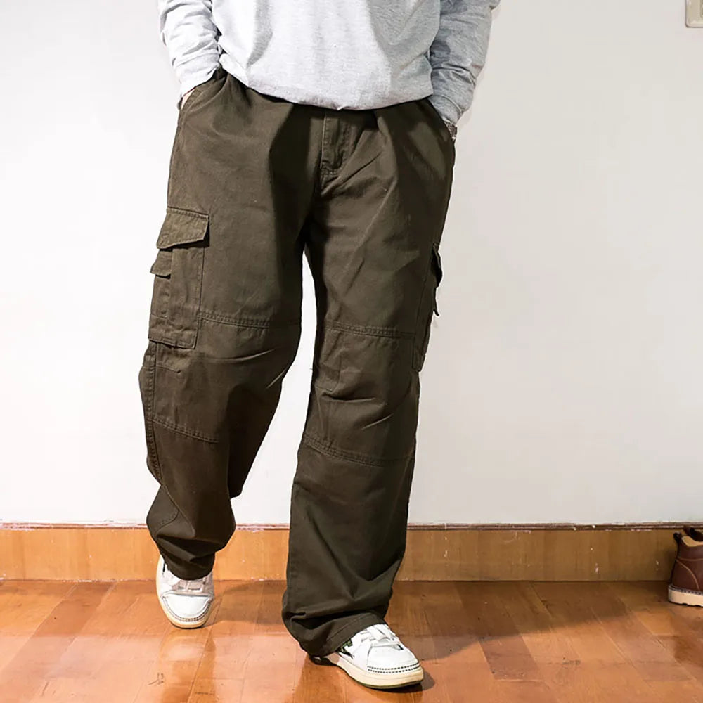 New Fashion Cargo Pants Men Casual Loose Baggy Trousers Streetwear Hiphop Harem Dance Overalls Clothes Plus Size 3XL