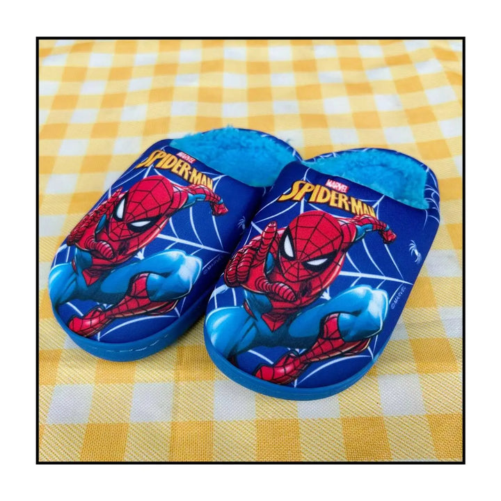 New Spring Autumn Winter Kids Shoes Boy blue Spider Warm Slippers Children Christmas Slippers Pantoufle Enfant Baby Shoes