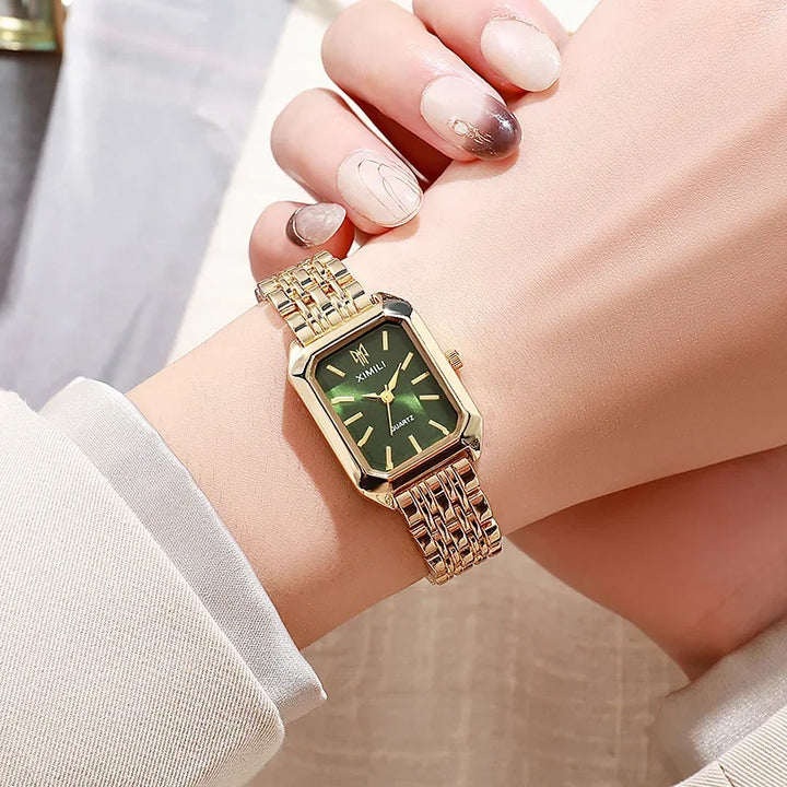 Women's Stainless Steel Watch – Luxury Quartz