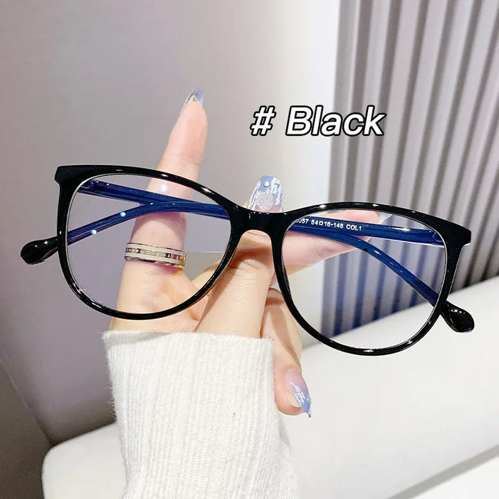 New Fashion Glasses for Women Retro Transparent Glasses Anti Blue Light Eyeglass Frame Luxury Brand Design Four Seasons Spectac