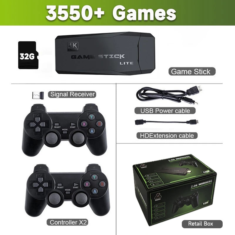 Video Game Stick Lite 4K HD Console