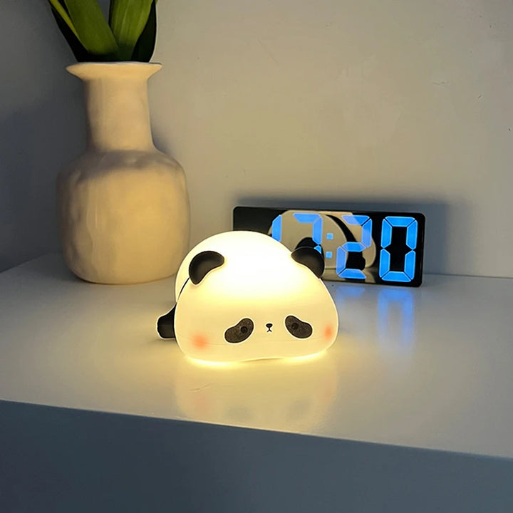 Kawaii Mini Night Light Animals Shaped LED Lamp Nursery Sleeping Night Lamp New Year Kids Gifts Home Decor Accessorie