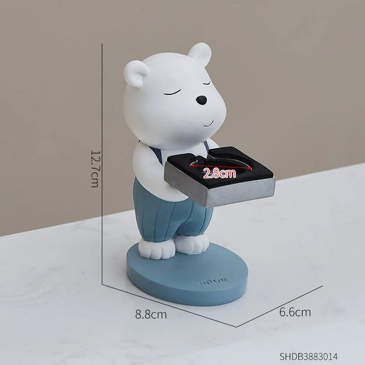 Bear Watch Charger Stand – Cute Desktop Ornament