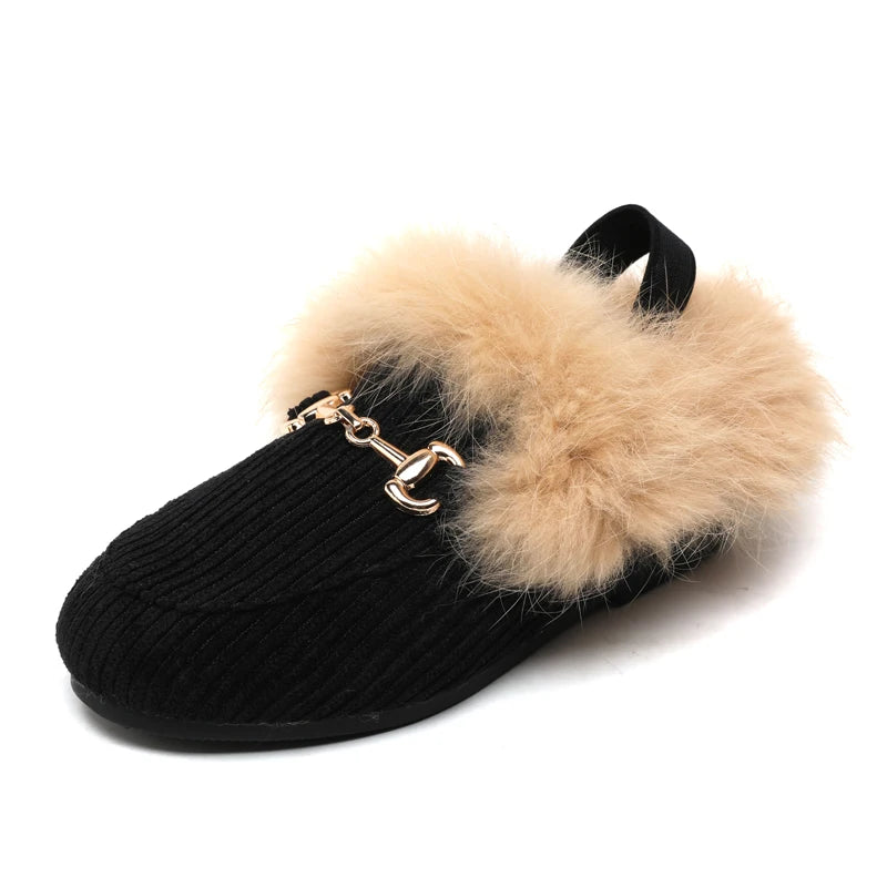 AS Kids Shoes – Fur Slides for Children