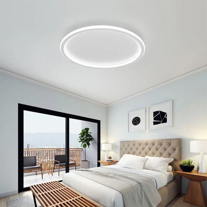 Household LED Ceiling Light 23/30/50/80CM Bedroom Living Room Study Room Super Slim Black White Gold Home Decor Lighting Fixture