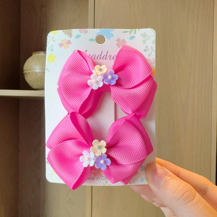 Baby Hair Bows – Ribbon Bowknot Clips