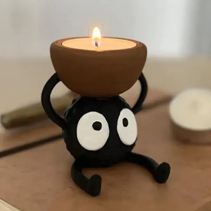 Cartoon Briquette Tea Light Holders – 3D Printed Candlestick