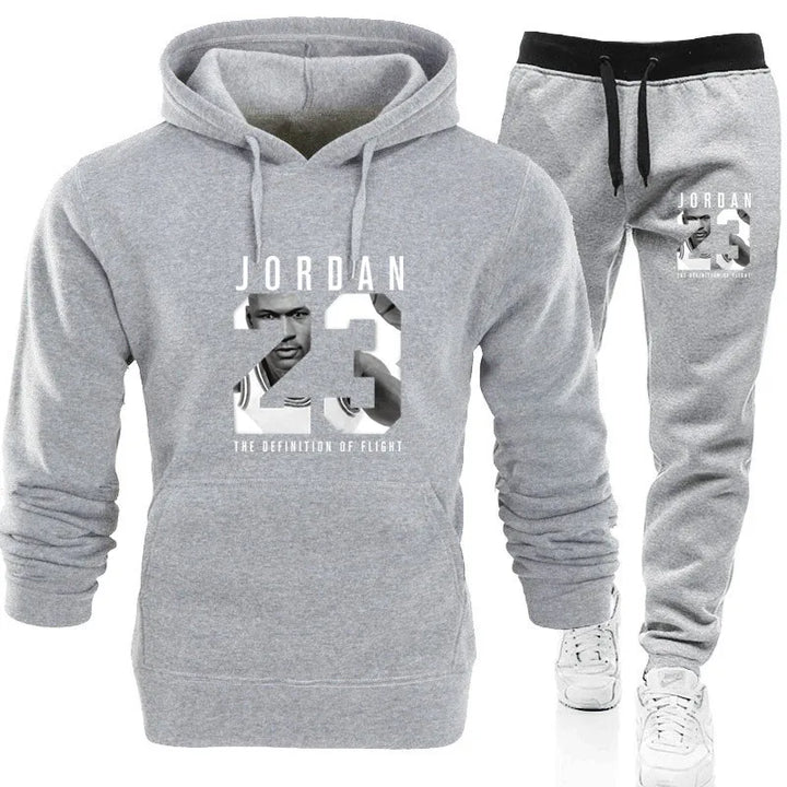 New Men's Sets Spring Autumn Hoodie and Pants 2 Pieces Casual Tracksuit Male Brand Running Jogging Sportswear Suit