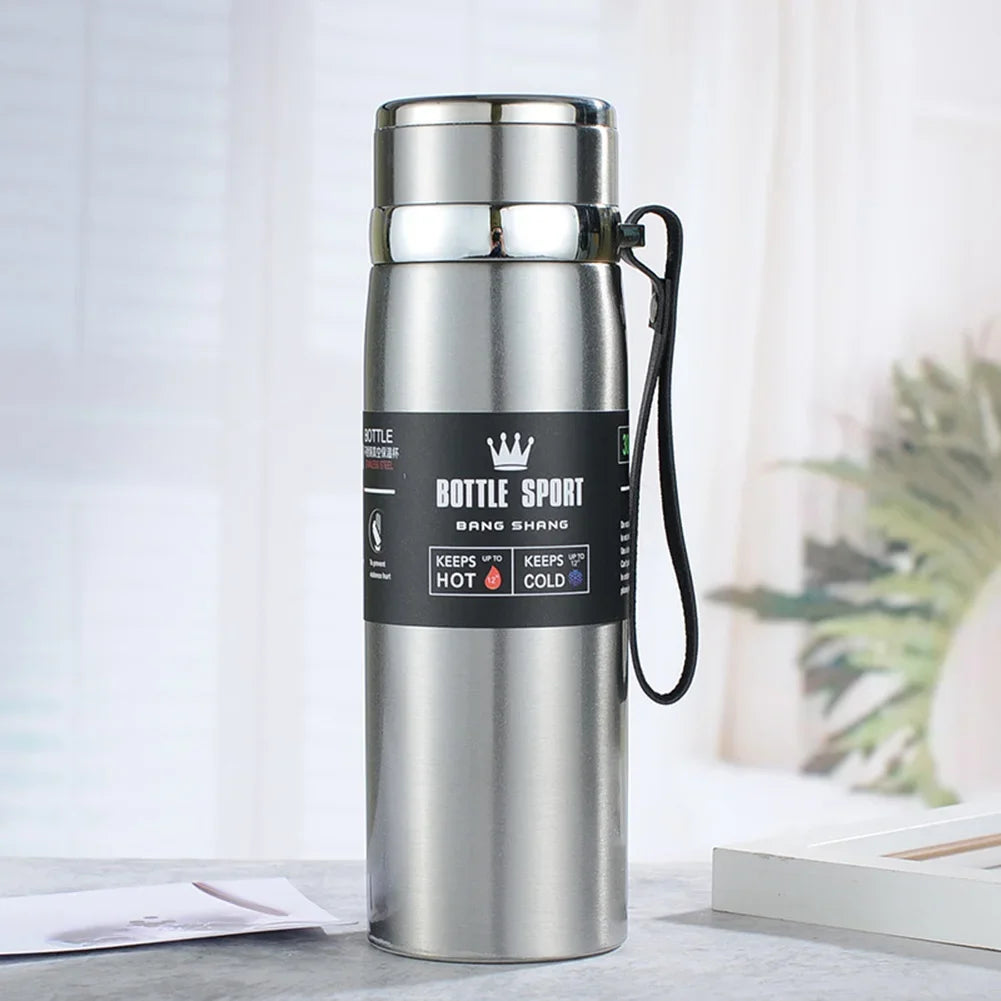 1000ml Stainless Steel Thermal Water Bottle - Leak-Proof Flask