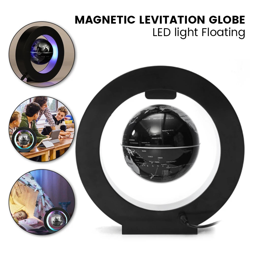 Magnetic Levitation Globe – LED Antigravity Lamp