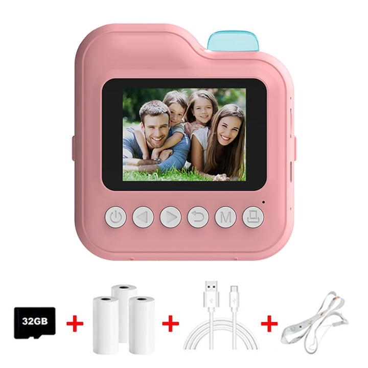 Mini Instant Print Kids Camera – Inkless Digital Toy