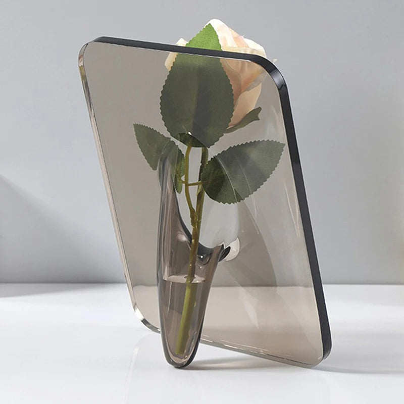 Transparent Picture Frame Vase – Creative Art Decor