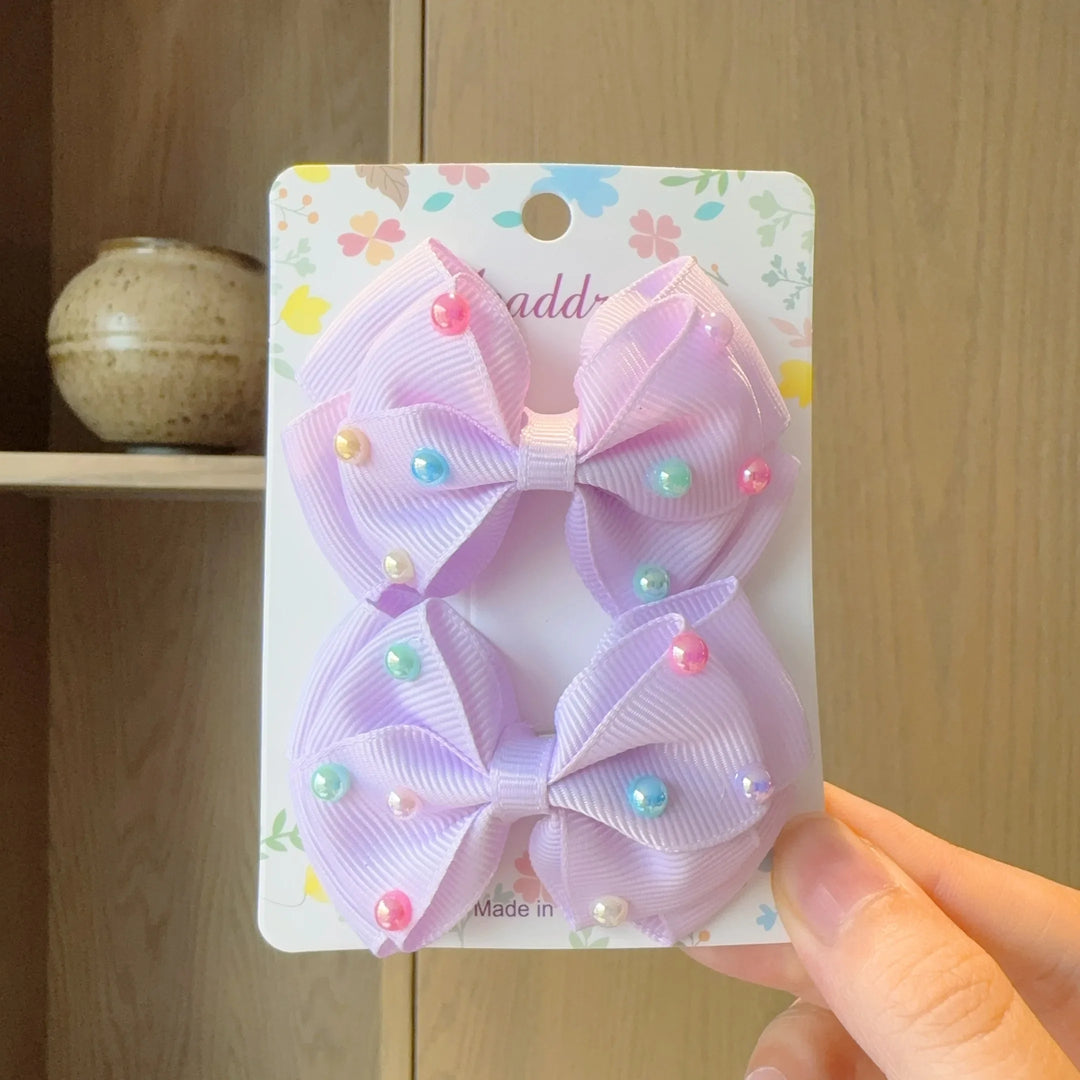 Baby Hair Bows – Ribbon Bowknot Clips