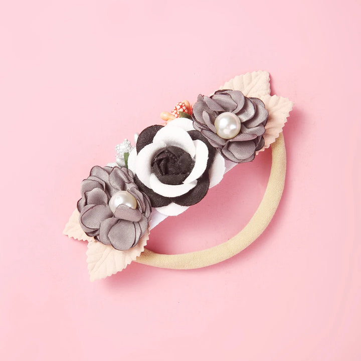 Baby Girl Headband – Elastic Floral Headwear