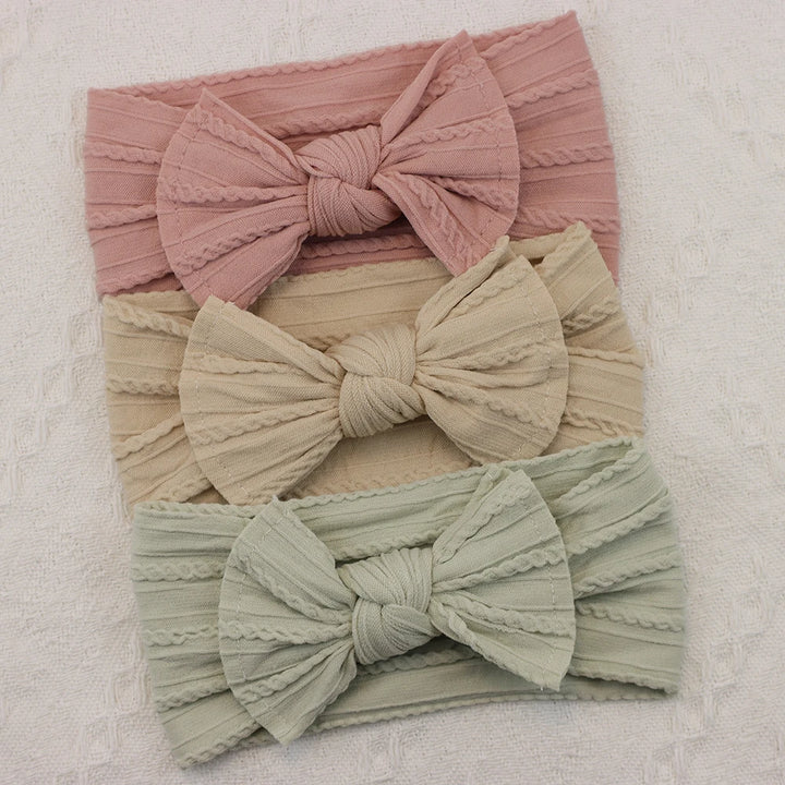 Baby Girl Headbands Set – Elastic Bows