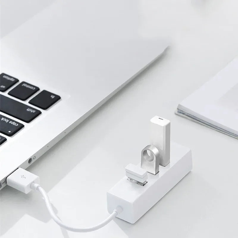 Hub USB 2.0 Multi Expander Hub USB Splitter Power Adapter High Speed 4 Port In One for PC Computer Accessories