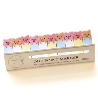 Cartoon Animal Mini Sticky Notes Set