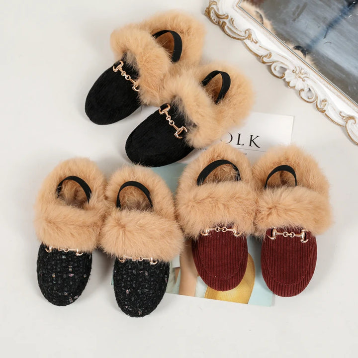 AS Kids Shoes – Fur Slides for Children