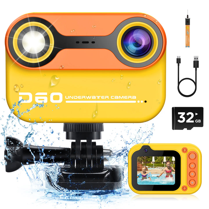 Waterproof Kids HD Camera – 1080P Digital Underwater Toy