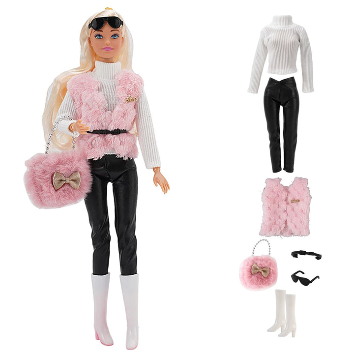 Fashion Skirt Set for 1/6 Doll – Casual Dollhouse Outfit