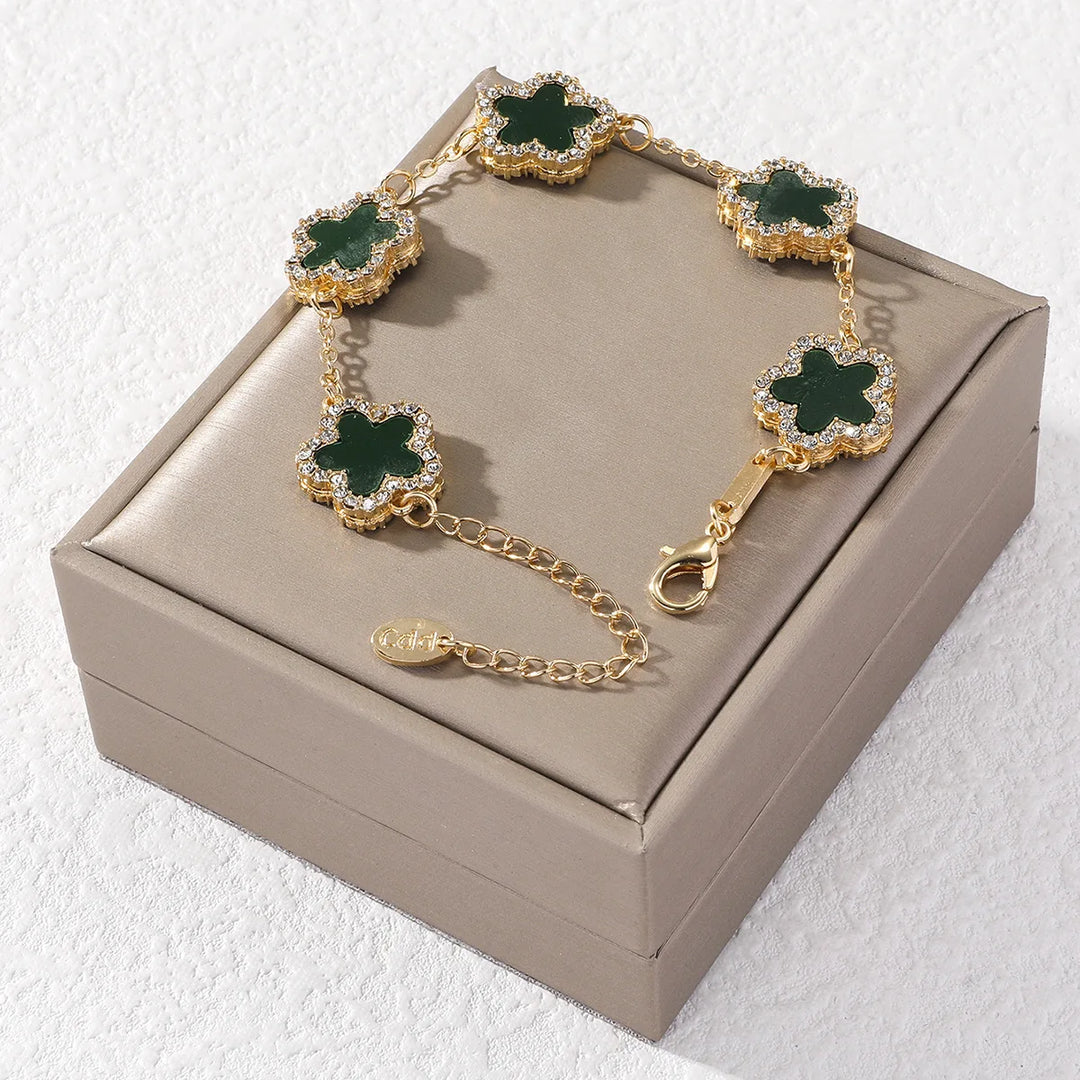 Five Leaf Flower Bracelet