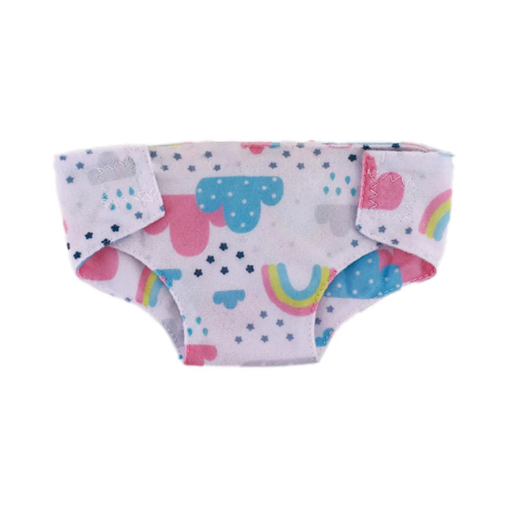 Doll Diapers Cute Underwear Animal Fruit Print For 18 Inch American Doll Girls & 43 cm ,Doll Clothes Accessories