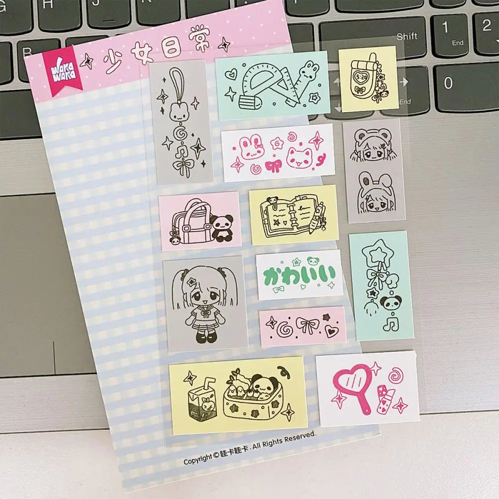 Kawaii Animal Deco Sticker Sheet