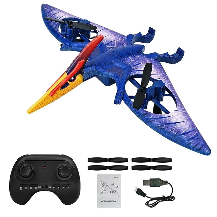 Mini Drone Dinosaur RC Aircraft 2.4G Radio Control Helicopter Pterosaur Dron Plane Children's Flying Toy