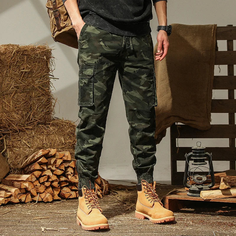 New Fashion Camouflage Cargo Pants Men Casual Harem Joggers Trousers Cotton Streetwear Clothes