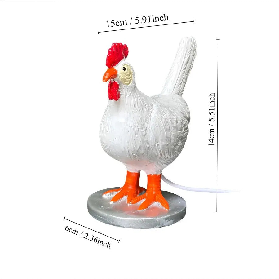 Decorative Night Lights Simulated Animal Funny Easter Home Decor Party Carnival Chicken Lamp Chick Night Light Ornaments