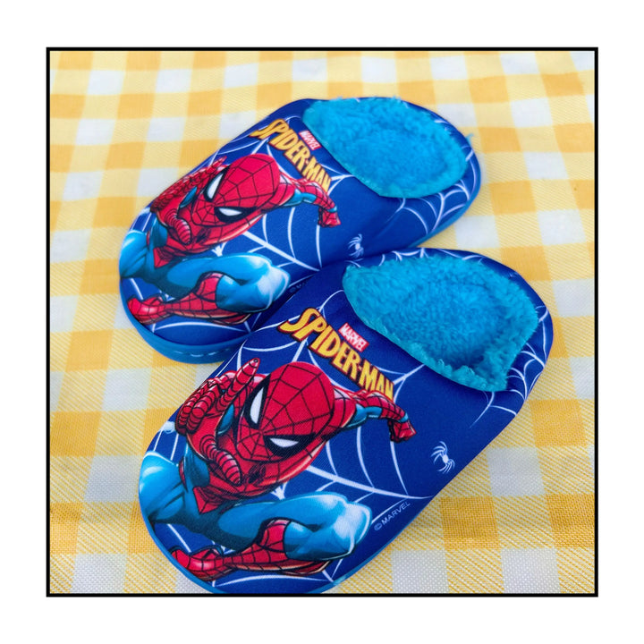 New Spring Autumn Winter Kids Shoes Boy blue Spider Warm Slippers Children Christmas Slippers Pantoufle Enfant Baby Shoes