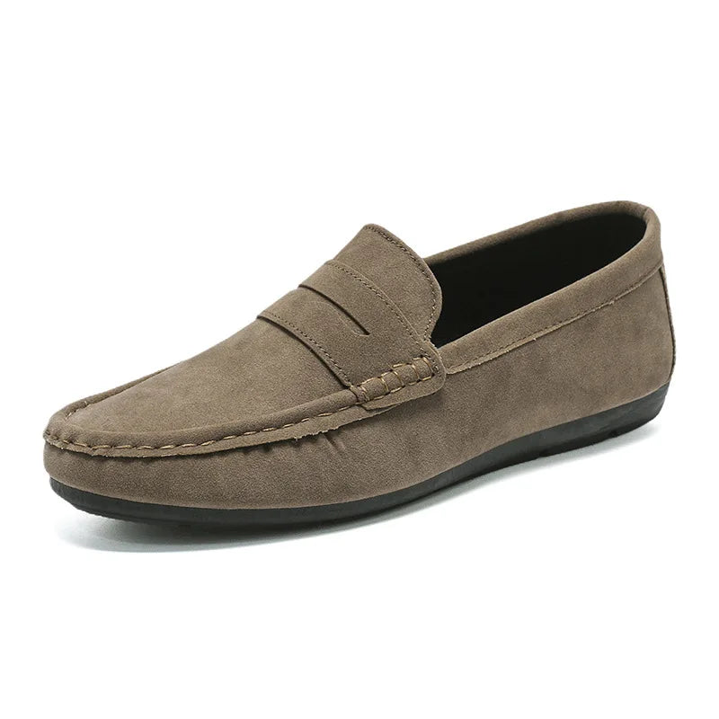 Men's Loafers, Lightweight and Breathable Casual Shoes, Mens Flat Driving Shoes, Soft Sole Slip-on Business Shoes, Moccasins