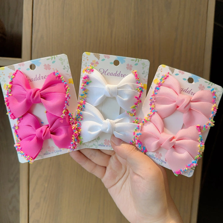 Baby Hair Bows – Ribbon Bowknot Clips