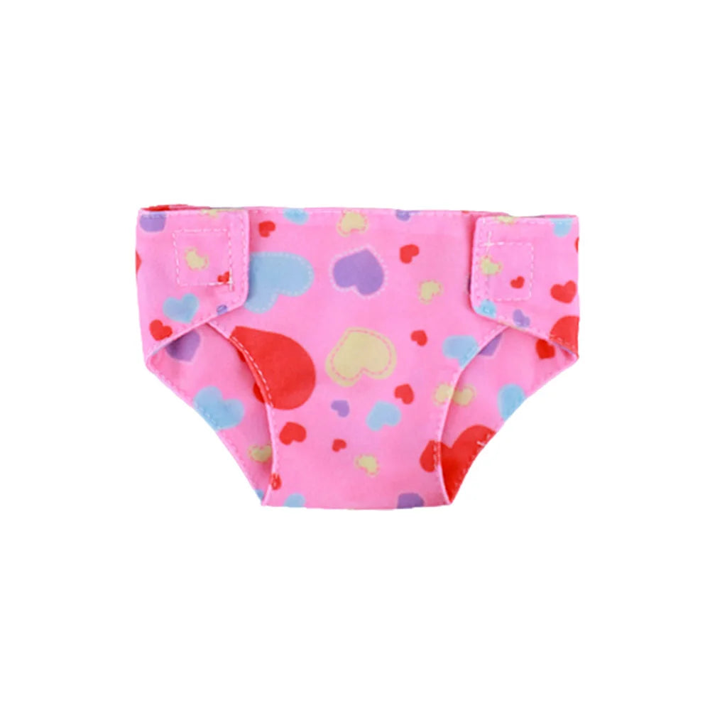 Doll Diapers Cute Underwear Animal Fruit Print For 18 Inch American Doll Girls & 43 cm ,Doll Clothes Accessories