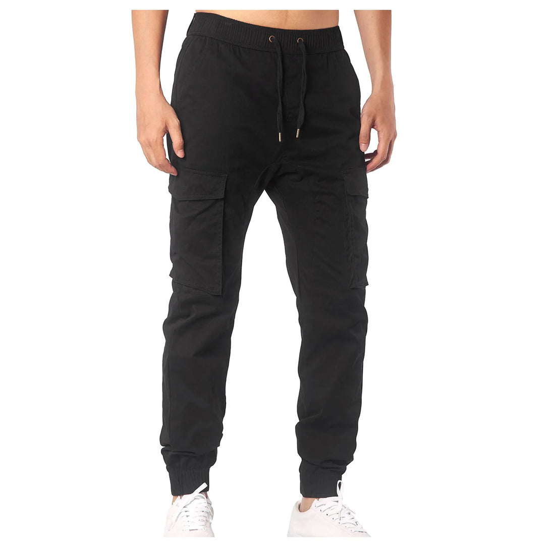 Color Mens Wide Leg Sweatpants Drawstring Pants Home Outdoor Breathable Cargo Pants Straight Casual Fashion Drawstring Trousers