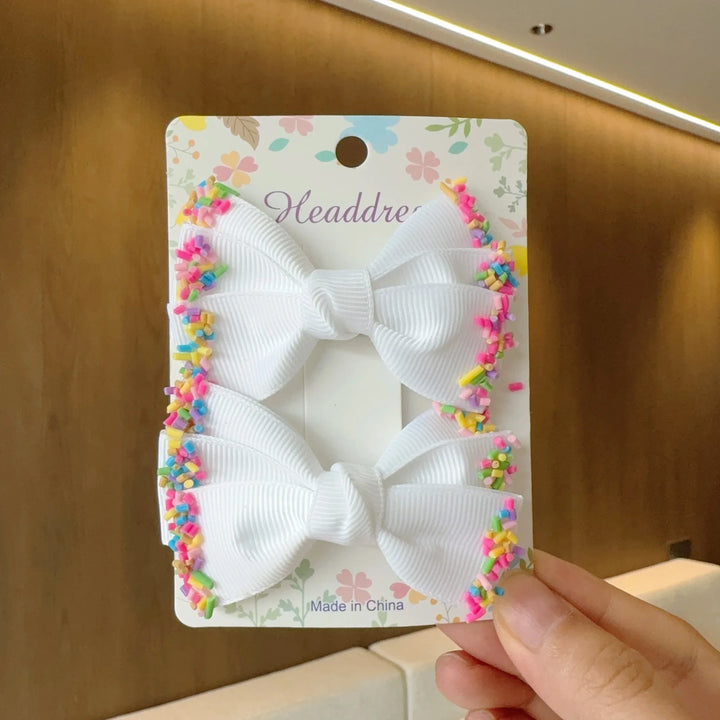 Baby Hair Bows – Ribbon Bowknot Clips